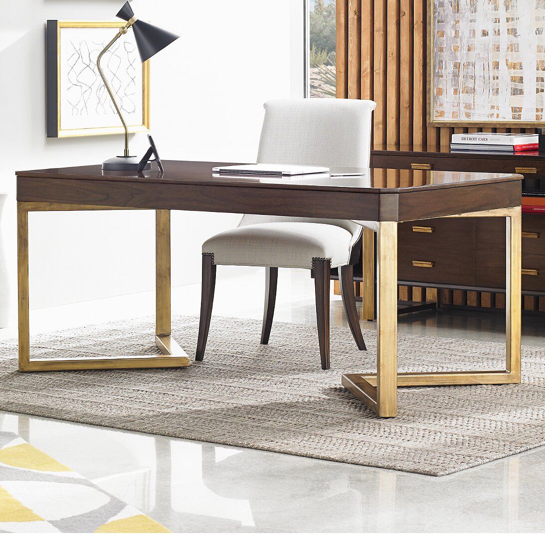 Stanley Crestaire Vincennes Writing Desk & Reviews | Wayfair Inside Gold And Pink Writing Desks (View 2 of 15)
