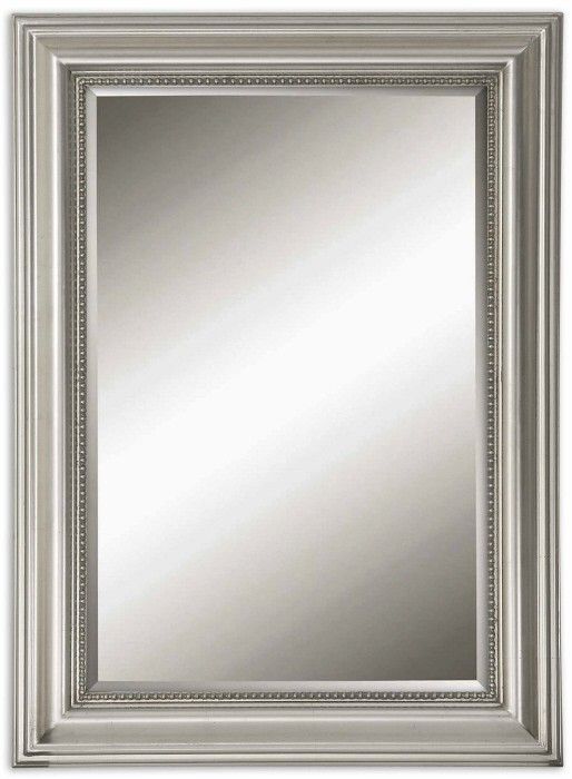 Stuart Silver Beaded Mirror From Uttermost (12005 B) | Coleman Furniture Regarding Silver Beaded Square Wall Mirrors (Photo 8 of 15)