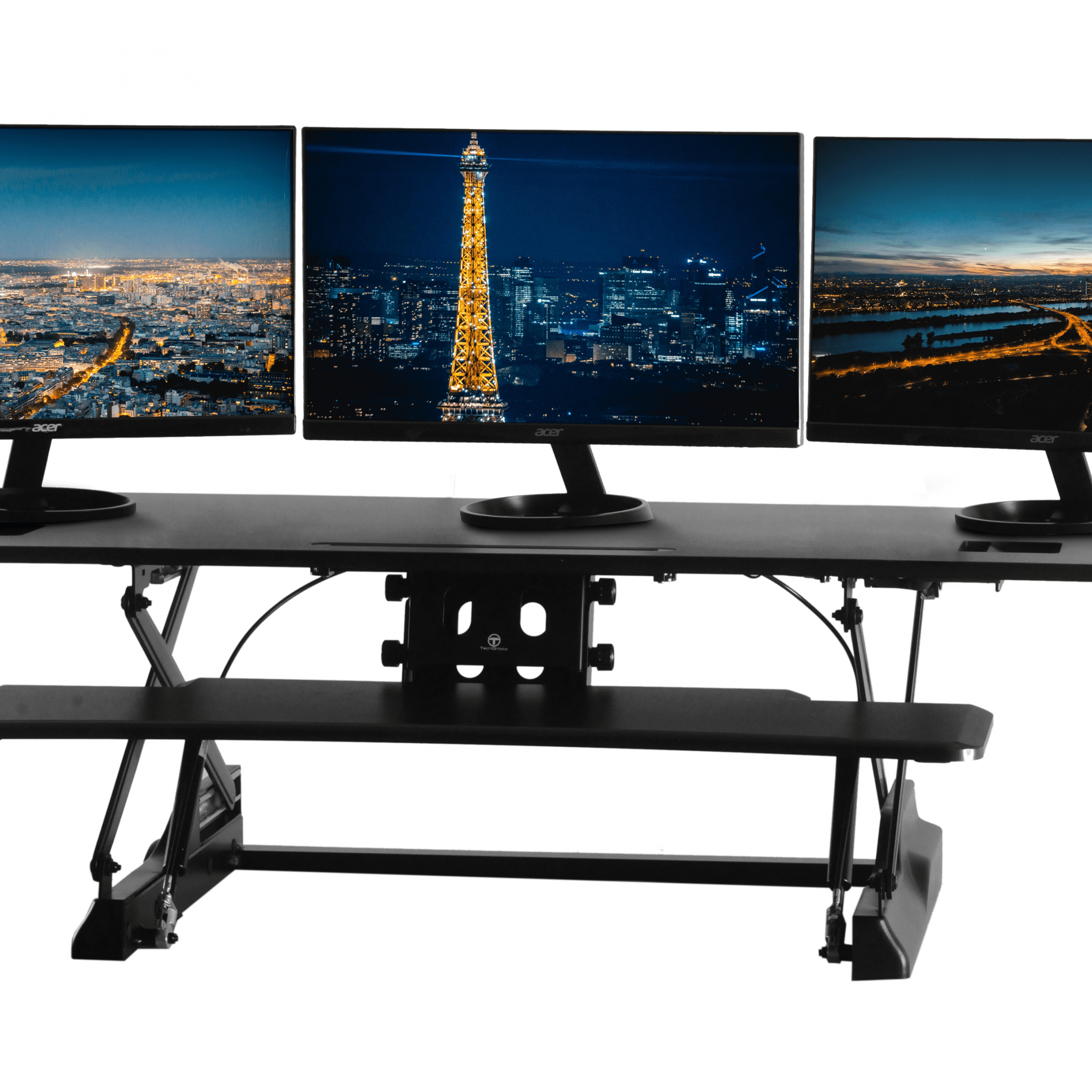 Techorbits Height Adjustable Stand Up Desk – 47" Standing Desk Regarding Cherry Adjustable Stand Up Desks (Photo 15 of 15)