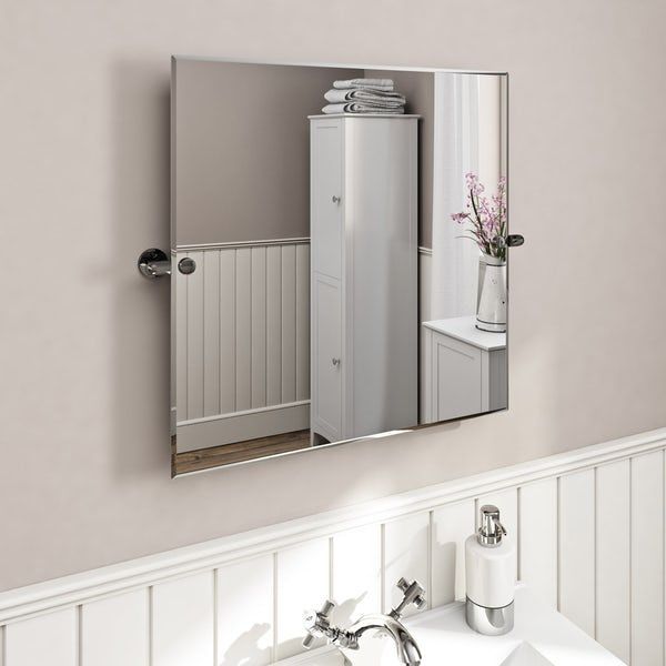 The Bath Co. Traditional Square Pivot Bathroom Mirror 500 X 500mm (with With Gaunts Earthcott Wall Mirrors (Photo 12 of 15)
