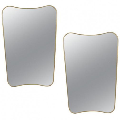 The Dopeshow! 1stdibs | Pair Of Gio Ponti Mirror From Hotel Bristol # With Bristol Accent Mirrors (View 7 of 15)