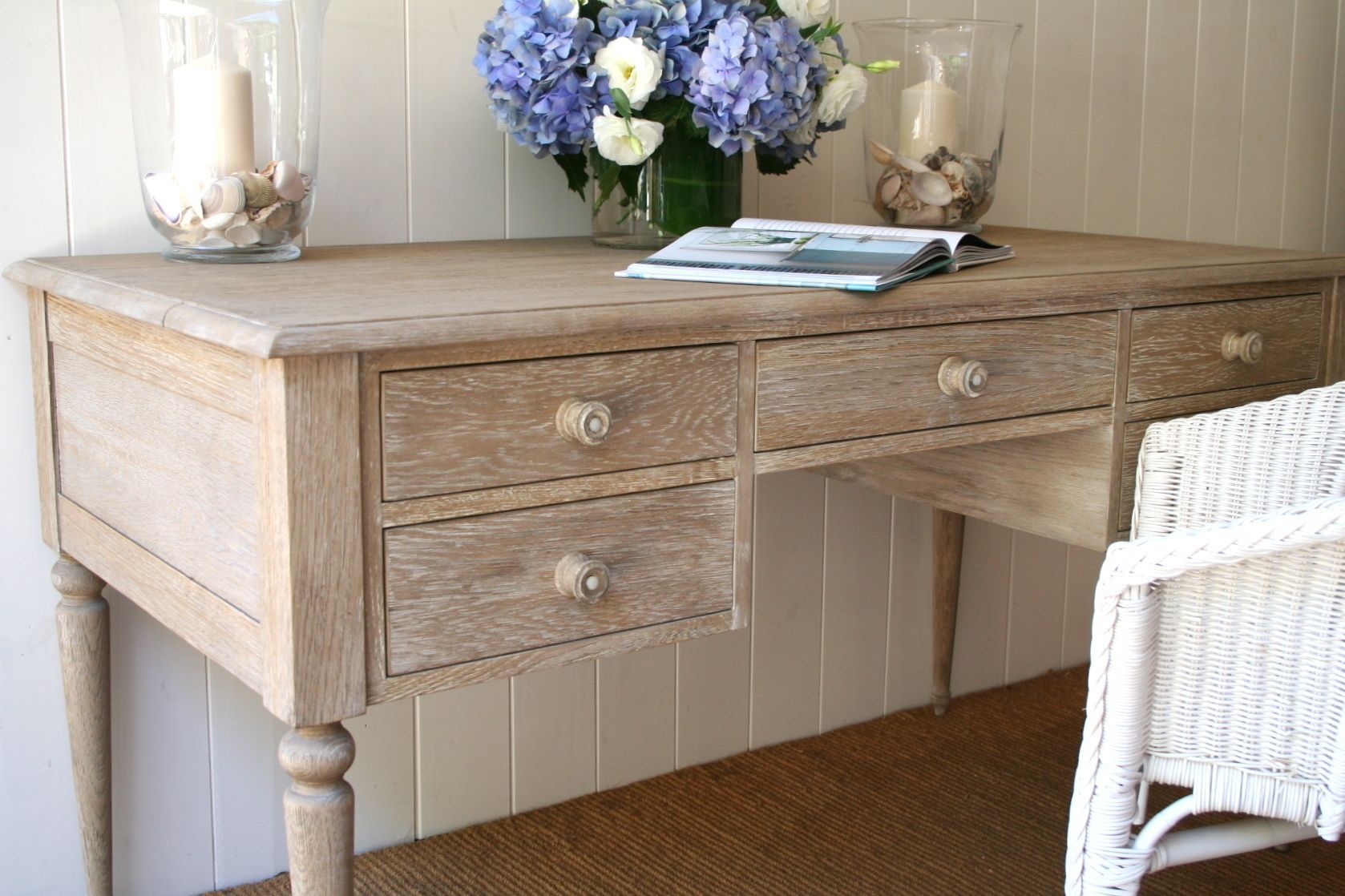 This Stylish Weathered Oak Desk Is From Our New Range Of Rustic Regarding Weathered Oak Wood Writing Desks (View 13 of 15)