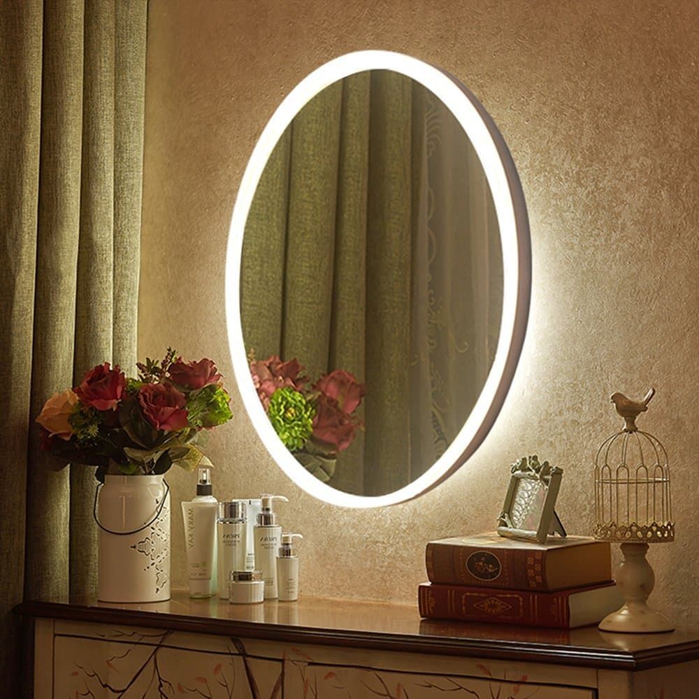 Top 10 Best Led Lighted Vanity Mirrors In 2017 – Topreviewproducts Inside Tunable Led Vanity Mirrors (Photo 4 of 15)