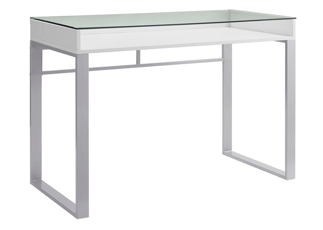 Top 6 Glass Office Desks To Transform Your Office Space * Techsmartest In White Glass And Natural Wood Office Desks (View 4 of 15)
