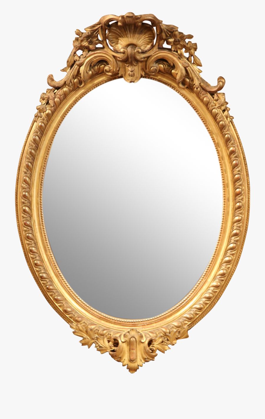 Transparent Mirror Clip Art – Oval Gold Leaf Mirror , Free Transparent With Regard To Ring Shield Gold Leaf Wall Mirrors (View 7 of 15)