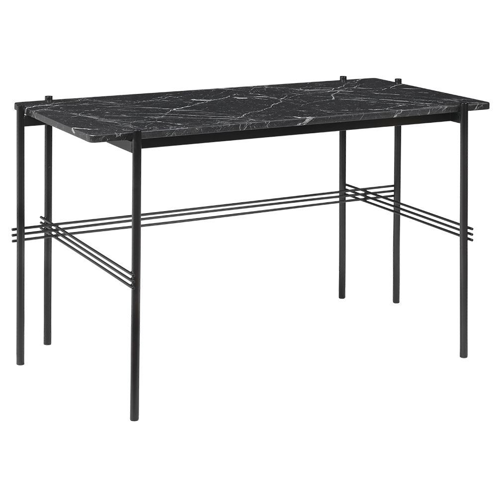 Ts Desk – Black Marble, Black – Rouse Home Within White Marble And Matte Black Desks (View 5 of 15)