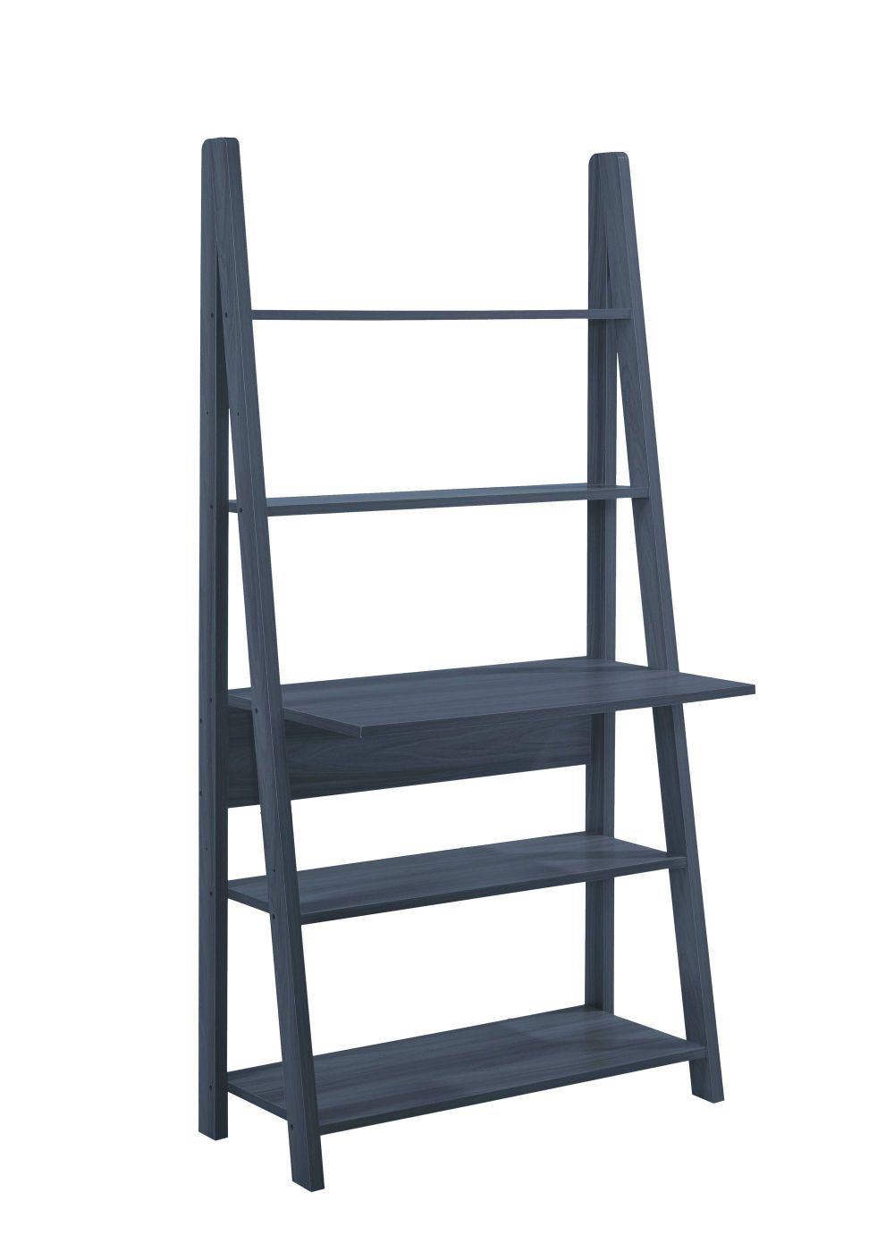 Turan Ladder Computer Desk Black | Ladder Desk, Ladder Bookcase, Ladder Regarding 2 Shelf Black Ladder Desks (View 11 of 15)