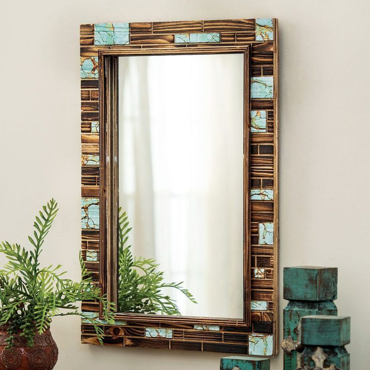 Turquoise Canyon Wall Mirror In 2019 | Wall Hangings | Mirror, Western Pertaining To Western Wall Mirrors (Photo 7 of 15)