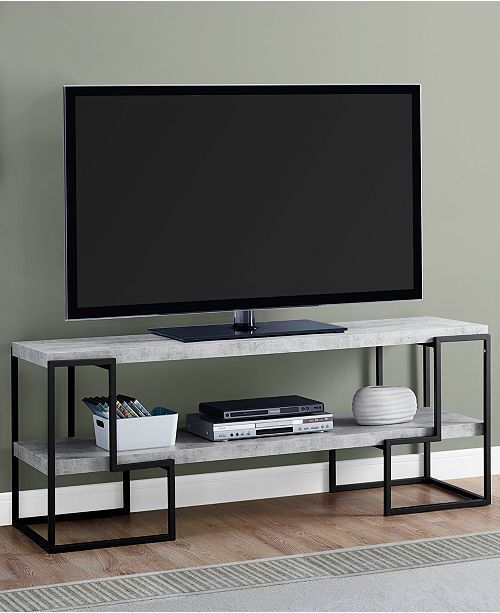 Tv Stand Macy's | Living Room Tv Stand, Furniture, Metal Furniture Design With Regard To Matte Black Metal Desks (View 14 of 15)