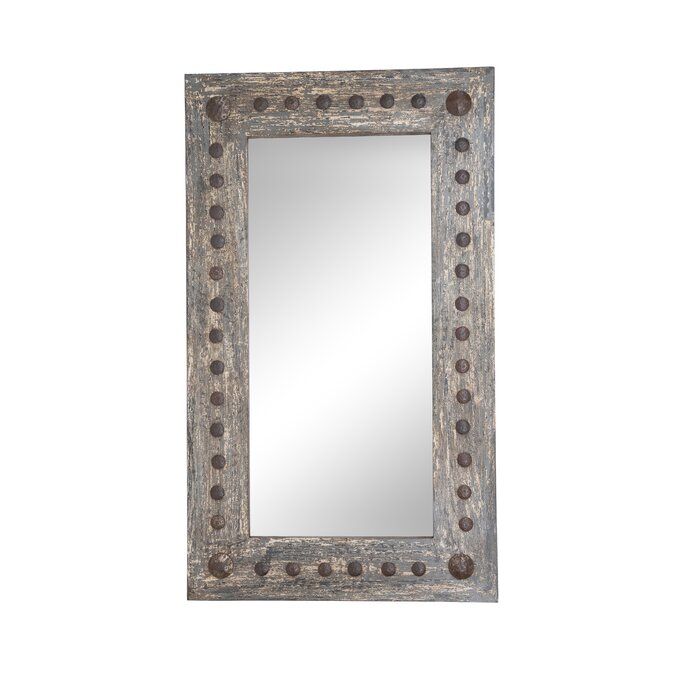 Union Rustic Shreya Modern Distressed Accent Mirror | Wayfair With Regard To Diamondville Modern &amp; Contemporary Distressed Accent Mirrors (View 14 of 15)
