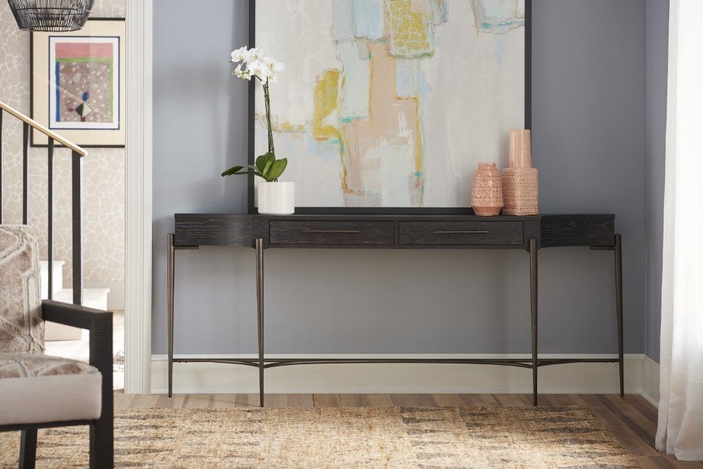 Universal Furniture – Curated Oslo Console Table – 915a803 Regarding Rubbed White Console Tables (View 2 of 15)
