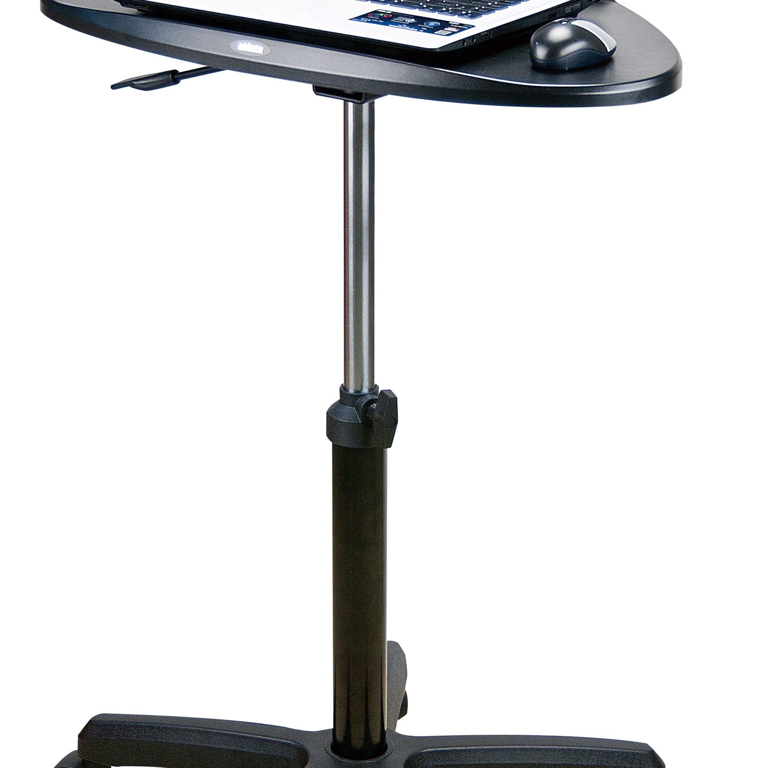 Upanatom Sit Stand Mobile Laptop Desk | Paramount Business Office Intended For Sit Stand Mobile Desks (View 10 of 15)