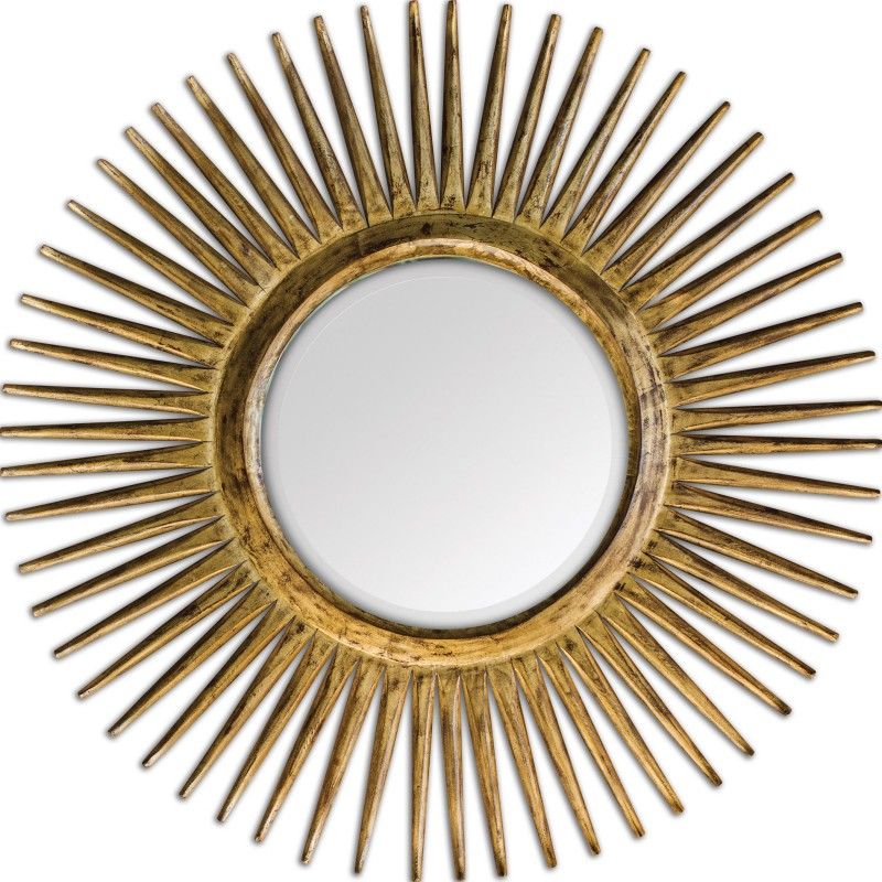 Uttermost – 05032 Destello Gold Starburst Mirror – Districtdecor Within Perillo Burst Wood Accent Mirrors (View 2 of 15)