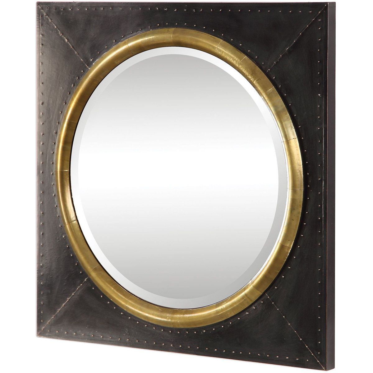 Uttermost 09453 Tallik Wall Mirror Oxidized Dark Bronze And Tarnished With Regard To Copper Bronze Wall Mirrors (View 10 of 15)