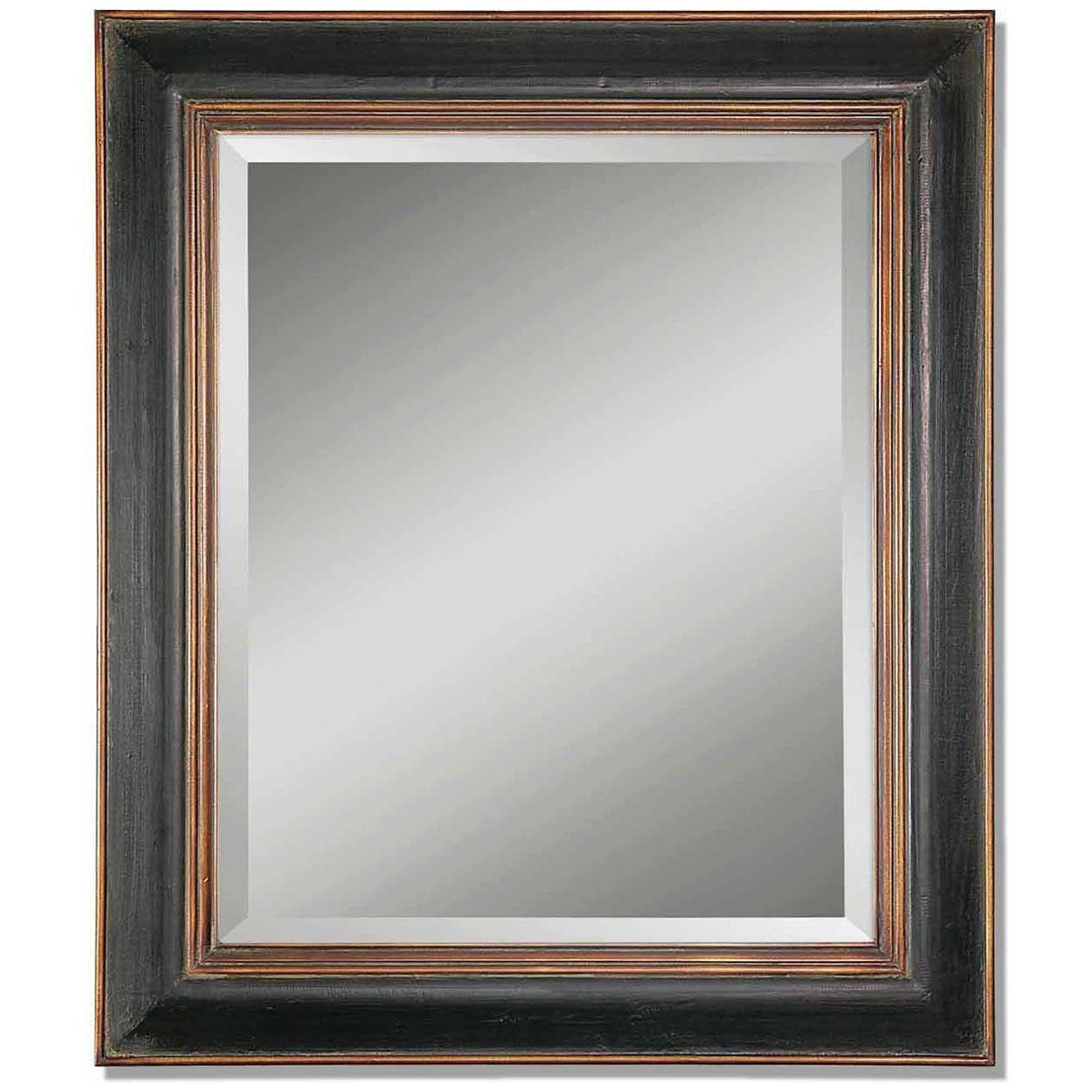 Uttermost Fabiano Black Wood Mirror 07023 B | Wood Mirror, Wood Wall For Black Wood Wall Mirrors (Photo 2 of 15)