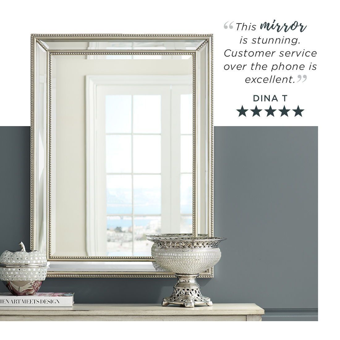 Uttermost Palais Silver 30" X 40" Beaded Wall Mirror – #6d394 | Lamps Within Silver Beaded Square Wall Mirrors (Photo 15 of 15)