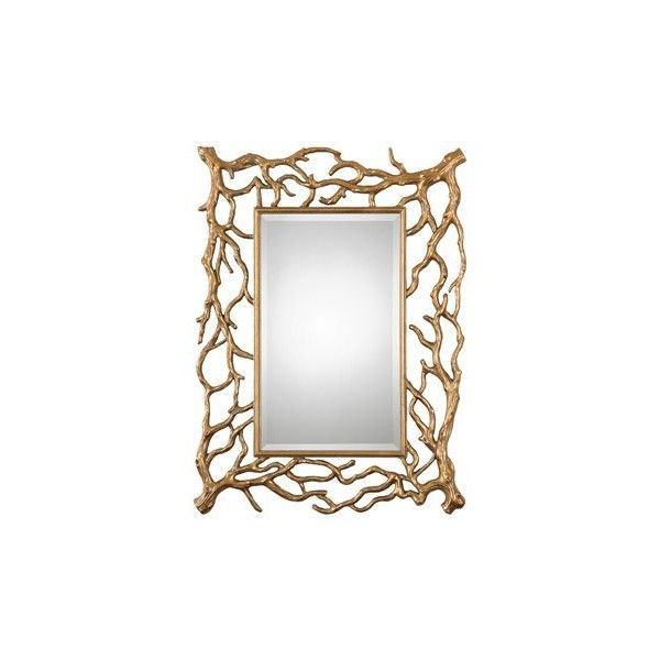 Uttermost Sequoia 30 X 40 Gold Tree Branch Wall Mirror | Lighted Wall Pertaining To Cromartie Tree Branch Wall Mirrors (View 10 of 15)