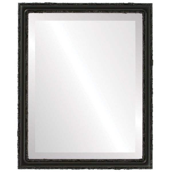 Virginia Framed Rectangle Mirror In Matte Black – Overstock – 20601220 In Matte Black Led Wall Mirrors (View 14 of 15)