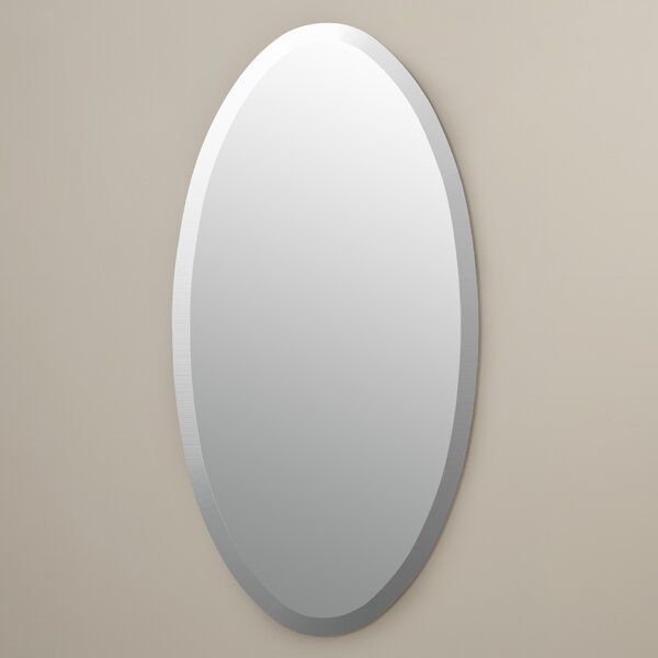 Wade Logan® Kayden Modern & Contemporary Beveled Frameless Bathroom Regarding Kayden Accent Mirrors (Photo 5 of 15)