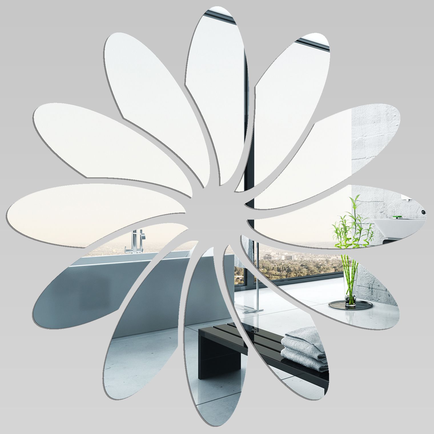 Wallstickers Folies : Flower – Decorative Mirrors Acrylic Intended For Bruckdale Decorative Flower Accent Mirrors (Photo 1 of 15)