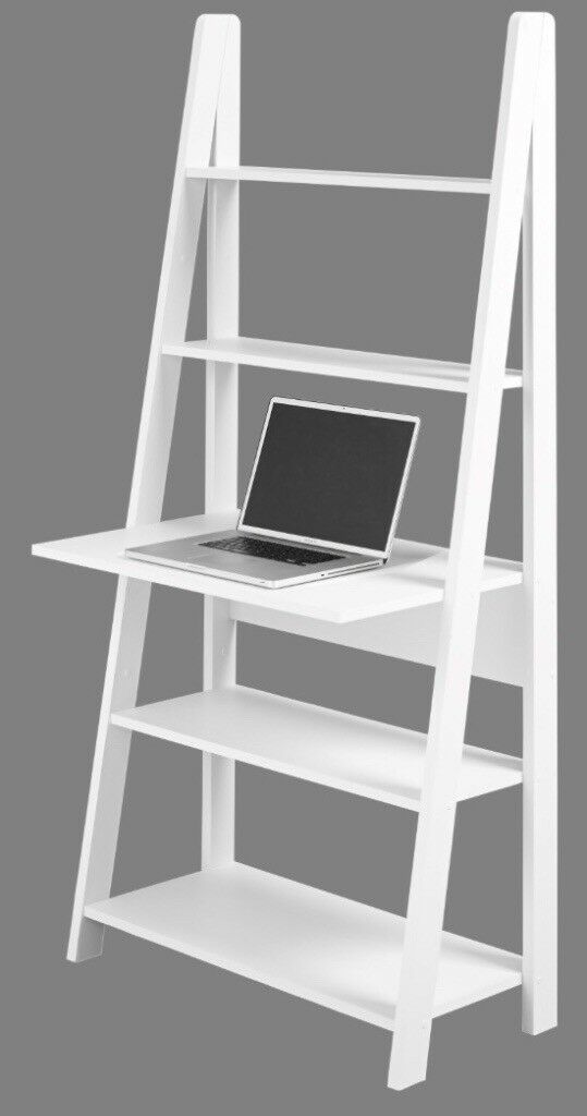 White Tiva Ladder Desk Brand New In Box – Collection Only | In Canary Within White Ladder Desks (View 10 of 15)
