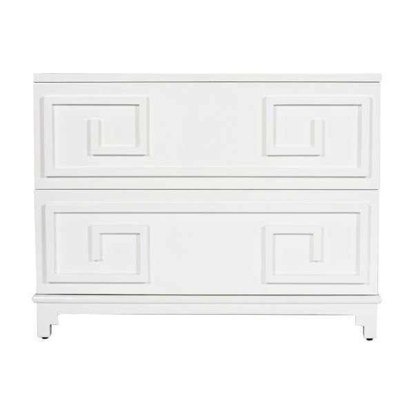 Worlds Away Wrenfield White Lacquer 2 Drawer Chest | Furniture, White Regarding White Lacquer 2 Drawer Desks (View 15 of 15)