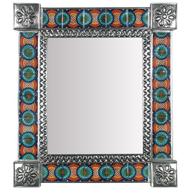 17 Best Mexican Wall Mirrors – Metal, Wood & Tile Images On Pinterest With Regard To Tiled Wall Mirrors (View 11 of 15)