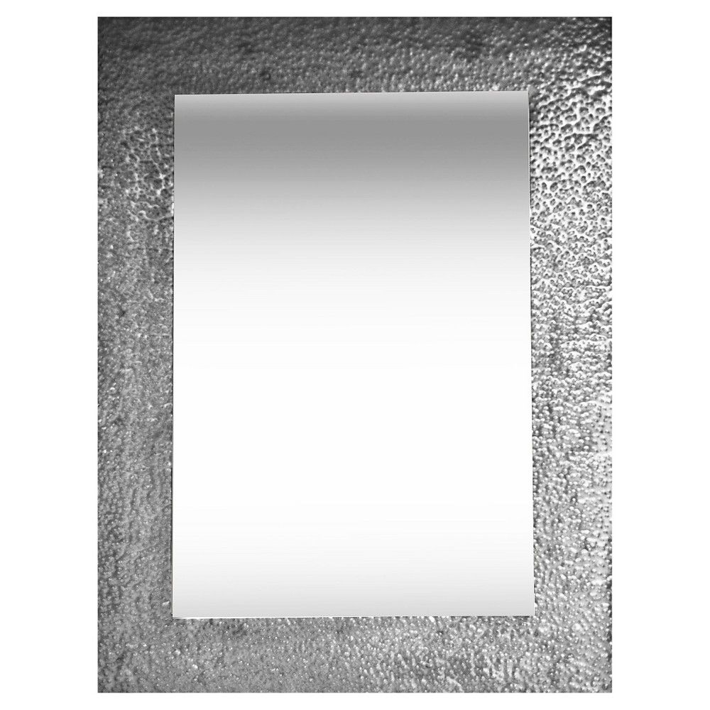 24" X 32" Silver Rectangle Decorative Mirror – Ptm Images | Framed With Regard To Metallic Silver Framed Wall Mirrors (Photo 12 of 15)