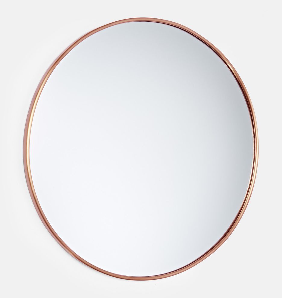 30" Oil Rubbed Bronze Round Metal Framed Mirror | Rejuvenation In 2020 In Round Metal Framed Wall Mirrors (View 4 of 15)