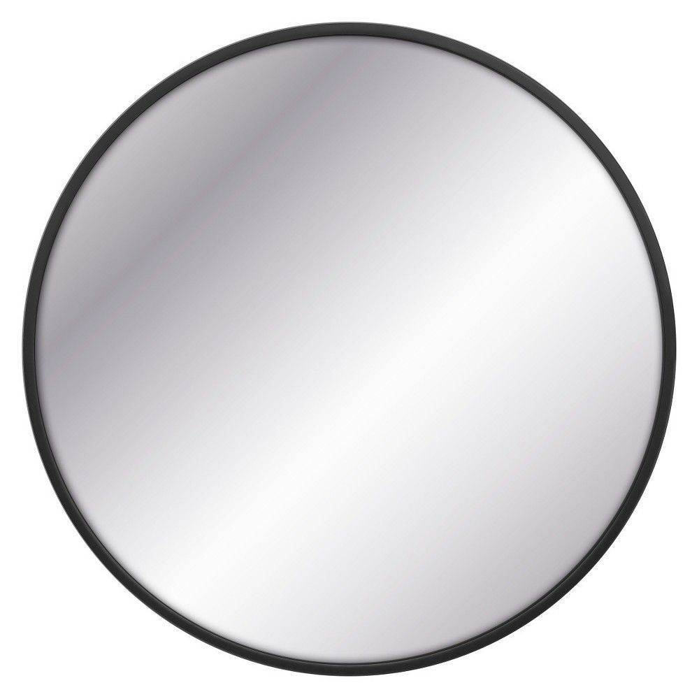 32 Round Decorative Wall Mirror Black – Project 62 | Mirror Wall For Jagged Edge Round Wall Mirrors (Photo 11 of 15)
