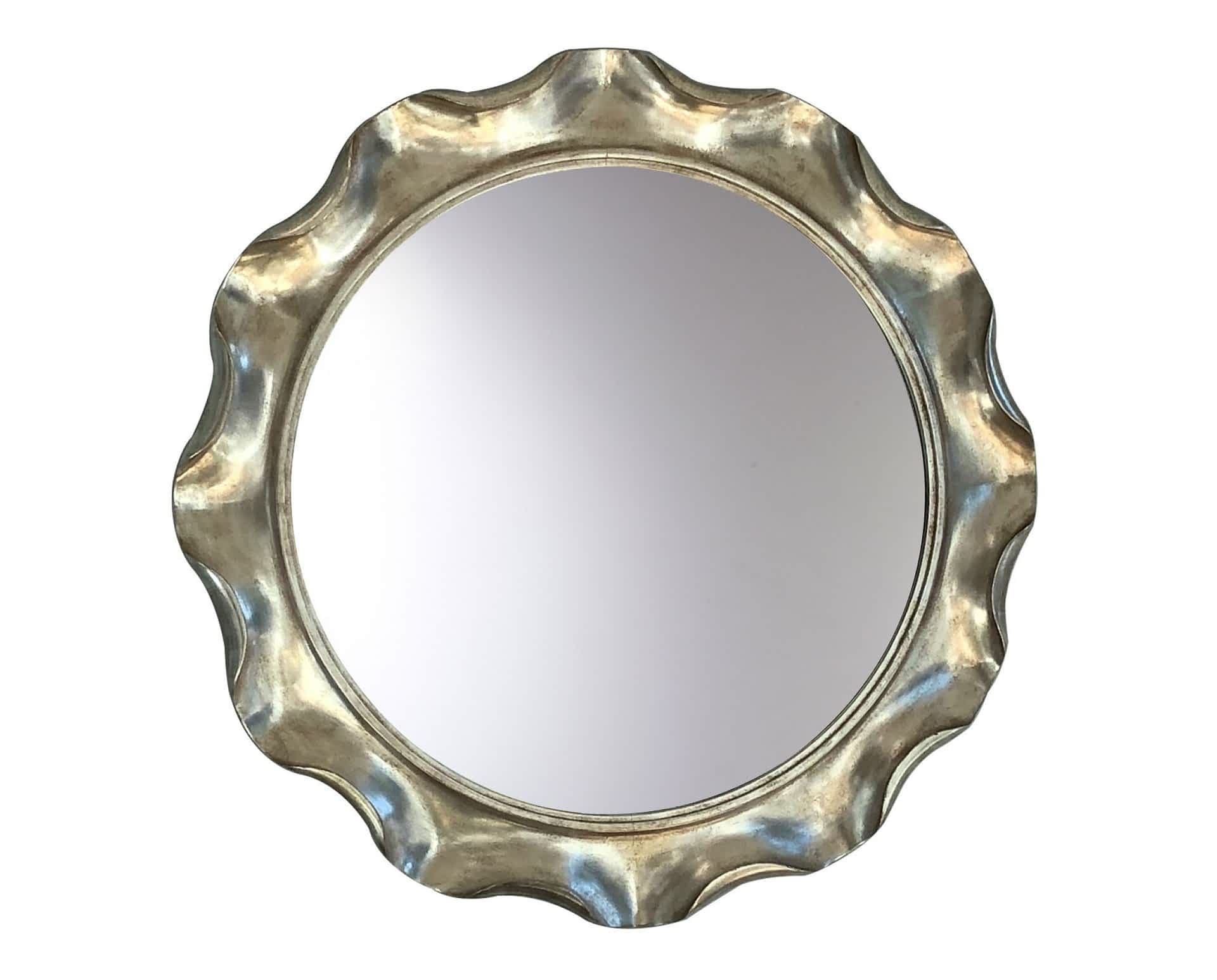 9149 Scallop Round Mirror – Nancy Corzine Intended For Round Scalloped Edge Wall Mirrors (View 4 of 15)