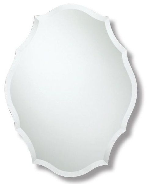 Agora Oblong Scalloped Edge Wall Mirror (with Images) | Mirror Wall With Round Scalloped Edge Wall Mirrors (View 12 of 15)