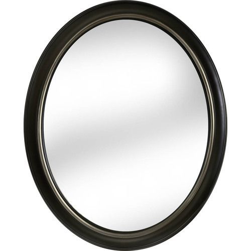 Allen + Roth 30"l X 24"w Bronze Oval Framed Mirror | Framed Mirror Wall Pertaining To Oil Rubbed Bronze Oval Wall Mirrors (View 1 of 15)