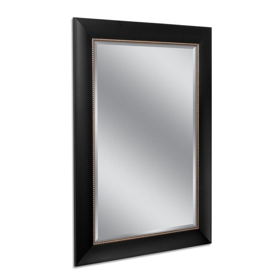 Allen + Roth Black And Silver Beveled Wall Mirror | Mirror Wall, Large In Silver Beveled Wall Mirrors (View 10 of 15)