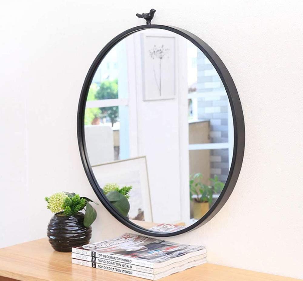 Amazon: Cylficl Contemporary Round Metal Framed Wall Mounted Mirror Regarding Round Metal Framed Wall Mirrors (View 5 of 15)