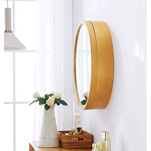Amazonsmile: Sdk Round Bathroom Mirror Cabinet, Bathroom Wall Storage For Round Bathroom Wall Mirrors (View 13 of 15)
