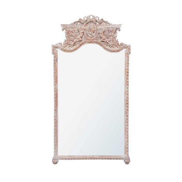 Antique French Style Floor Mirror – Floor Standing Mirrors From With Antiqued Bronze Floor Mirrors (View 7 of 15)