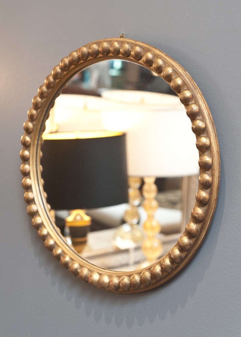 Antique Gold Leaf Oval Mirror At 1stdibs Pertaining To Antiqued Gold Leaf Wall Mirrors (View 8 of 15)