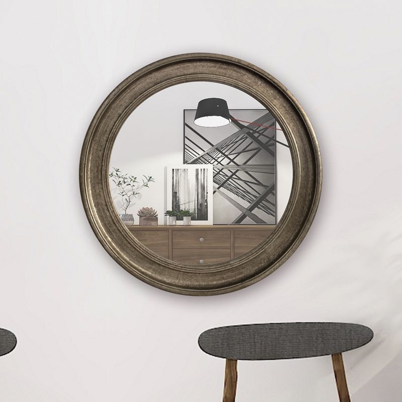 Antique Silver Round Mirror In 2020 | Large Floor Mirror, Home Decor Inside Antique Silver Round Wall Mirrors (Photo 5 of 15)