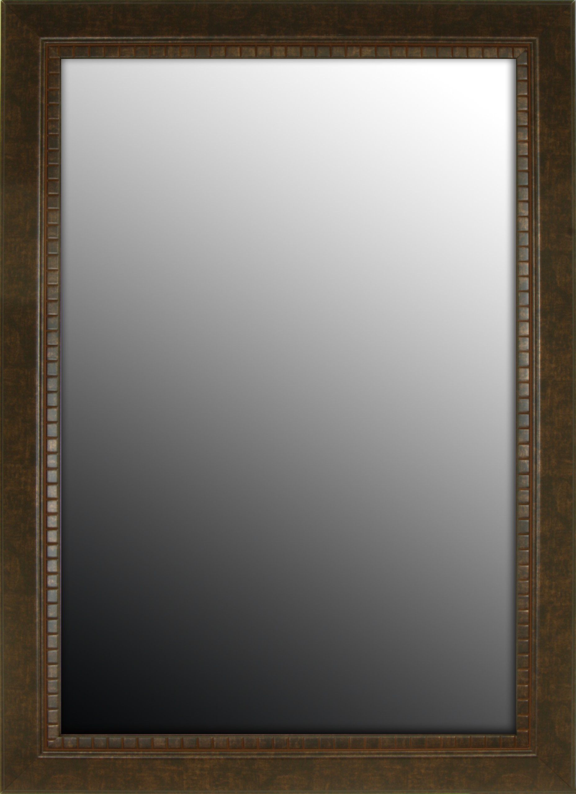 Apple Valley Tuscan Copper Bronze Petite Framed Wall Mirror, 27 Inch Throughout Woven Bronze Metal Wall Mirrors (Photo 13 of 15)
