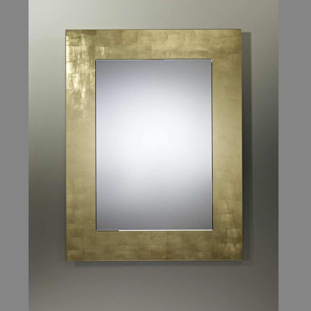 Basic Gold Rectangular Mirror From Deknudt | Mia Stanza Intended For Warm Gold Rectangular Wall Mirrors (View 2 of 15)