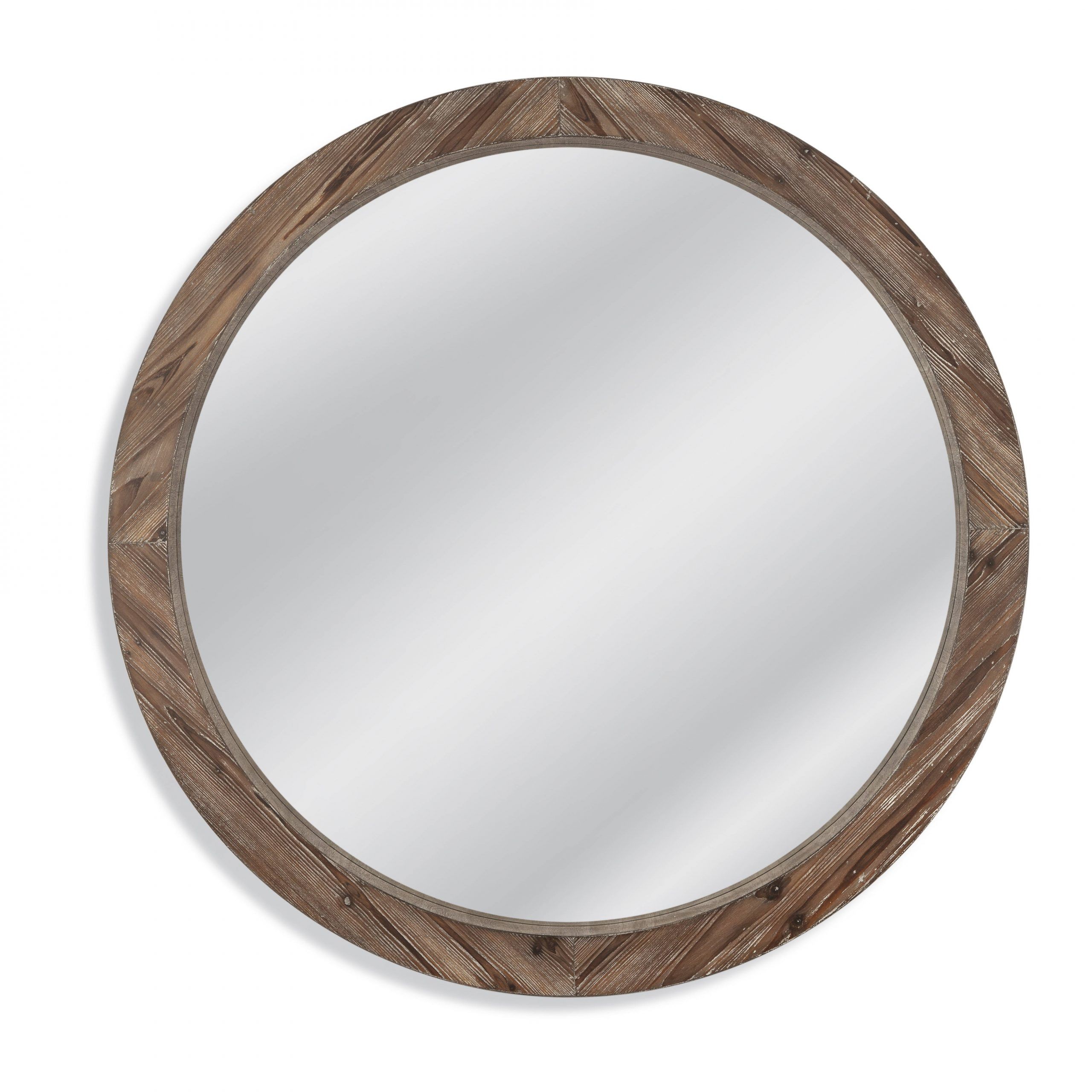 Bassett Mirror Jacques Natural Wood Round Wall Mirror | The Classy Home Within Organic Natural Wood Round Wall Mirrors (View 14 of 15)