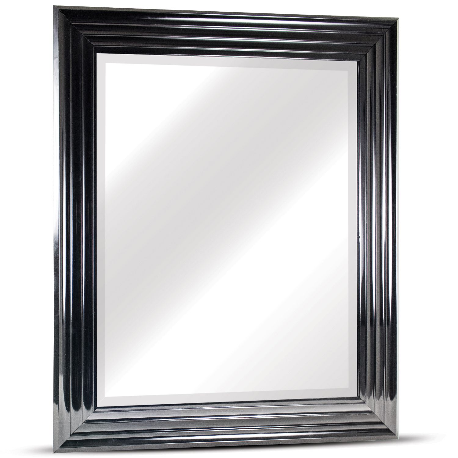 Black Everett Rectangular Wall Vanity Mirror – Pier1 For Black Beaded Rectangular Wall Mirrors (Photo 14 of 15)