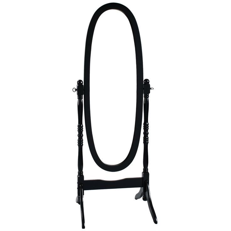 Black Oval Cheval Mirror Freestanding Floor Mirror | Floor Mirror Inside Black Oval Cut Wall Mirrors (View 13 of 15)