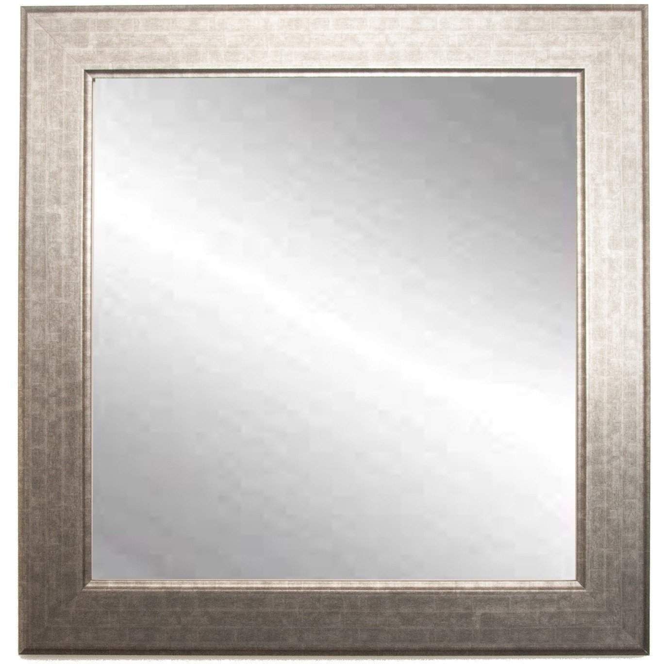 Brandt Works Subway Silver Square Wall Mirror Bm014sq 32"x32" (with With Regard To Square Modern Wall Mirrors (Photo 2 of 15)