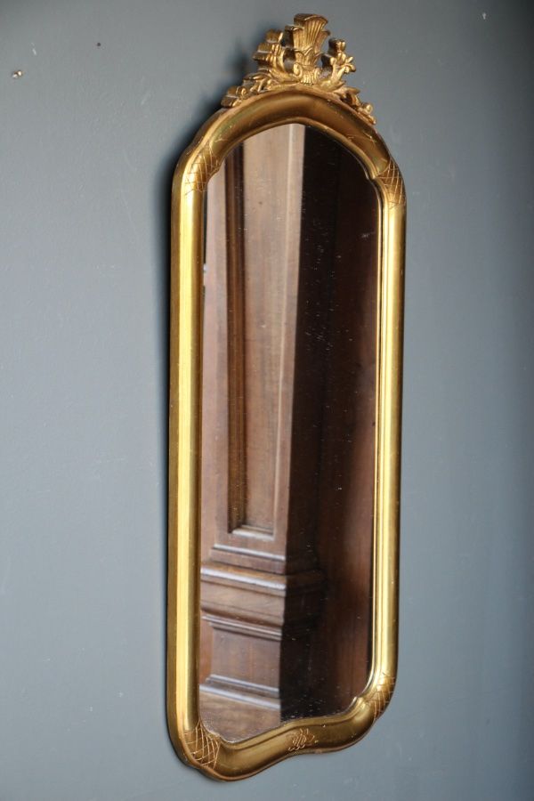 Buy Gold Leaf Gilt Wood Mirror 1920 Sweden From Antiques And Design Online With Regard To Gold Leaf Floor Mirrors (View 11 of 15)