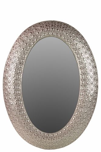 Buy Truly Precious & Magnificent Oval Shaped Metal Mirror W/ Stunning Inside Black Oval Cut Wall Mirrors (Photo 3 of 15)