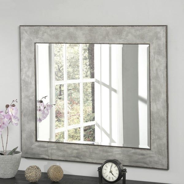 Carbon Loft Rusted Edge Aged Zinc Wall Mirror – Overstock – 28353576 In Edged Wall Mirrors (View 15 of 15)