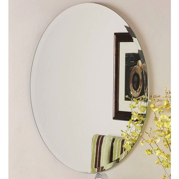 Cheap Decorative Frameless Beveled Mirror – Hhg Glass Regarding Frameless Round Beveled Wall Mirrors (Photo 7 of 15)