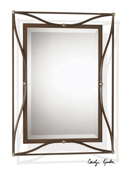 Click Here To View Larger Image | Bronze Mirror, Mirror Wall, Metal With Regard To Iron Frame Handcrafted Wall Mirrors (View 1 of 15)